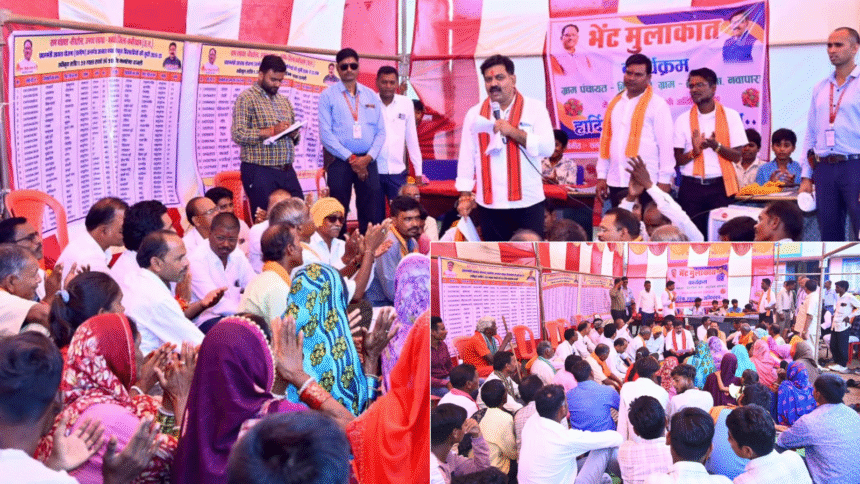 उपमुख्यमंत्री विजय शर्मा कवर्धा विधानसभा क्षेत्र के विभिन्न ग्रामों में आयोजित भेंट-मुलाकात कार्यक्रम में हुए शामिल